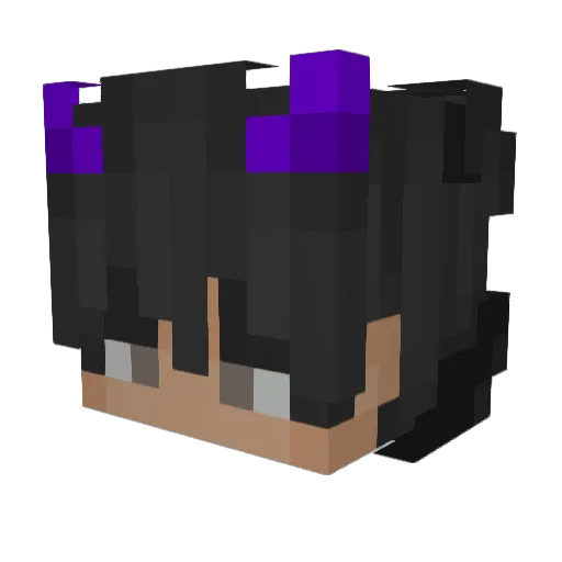 ScratchKitty Minecraft avatar head, 3D render