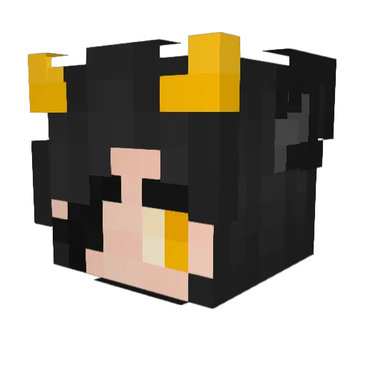 Scratchgeist Minecraft avatar head, 3D render
