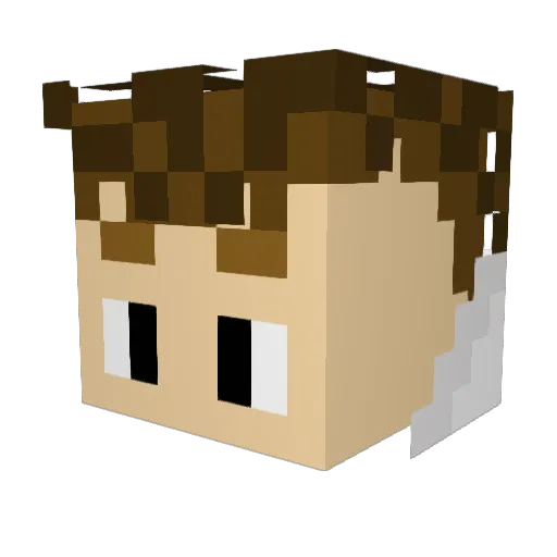 Scratchyboiiii Minecraft avatar head, 3D render