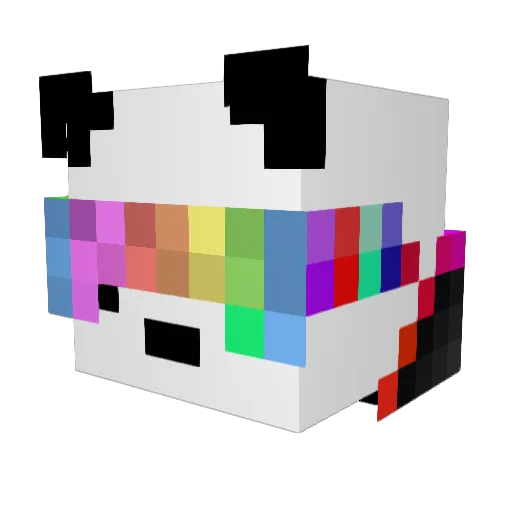 Scratchydog Minecraft avatar head, 3D render