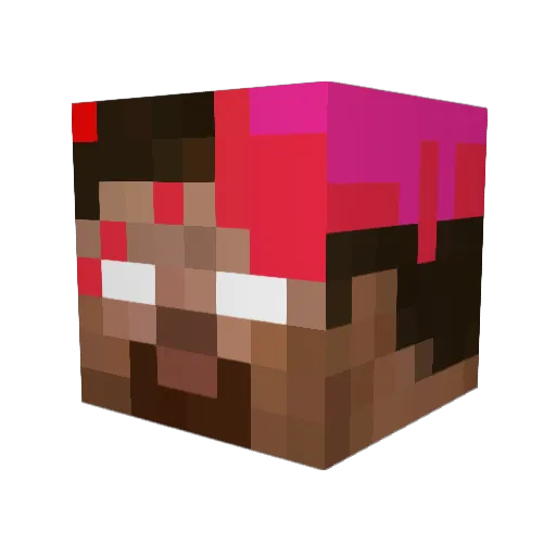 ScreamAlt9 Minecraft avatar head, 3D render