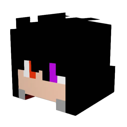 ScreamPrime Minecraft avatar head, 3D render