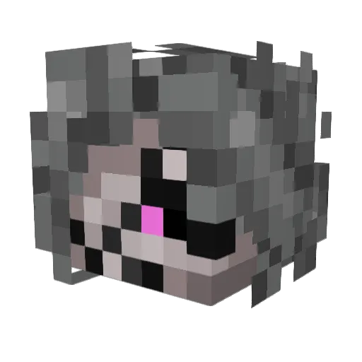 Screaminslatt Minecraft avatar head, 3D render