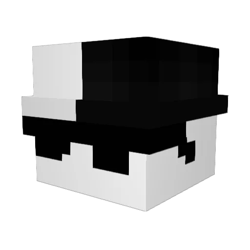 Screch Minecraft avatar head, 3D render