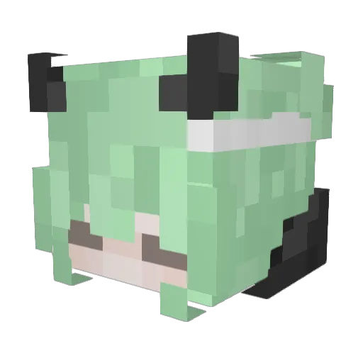 ScreechingQueen Minecraft avatar head, 3D render