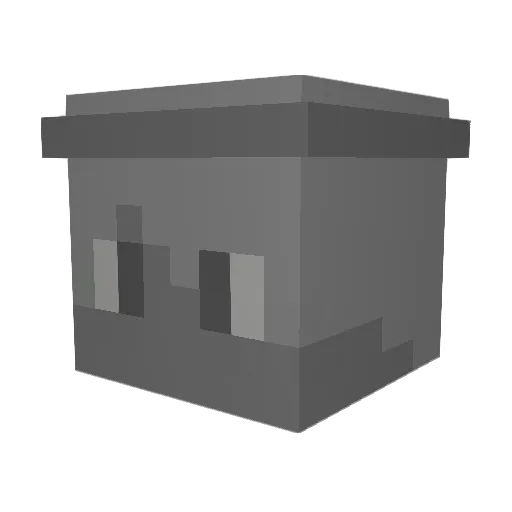 Screeemy Minecraft avatar head, 3D render