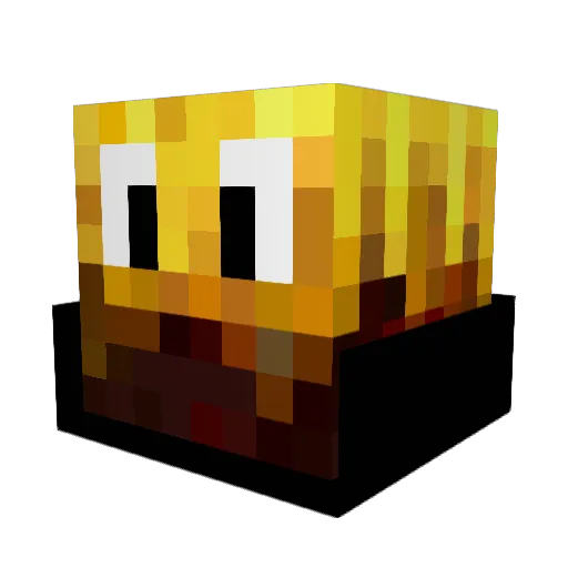 Screel85 Minecraft avatar head, 3D render