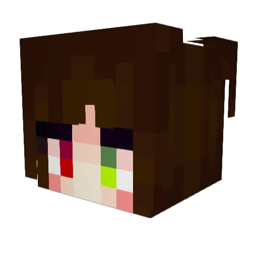 ScreemyLunacy Minecraft avatar head, 3D render
