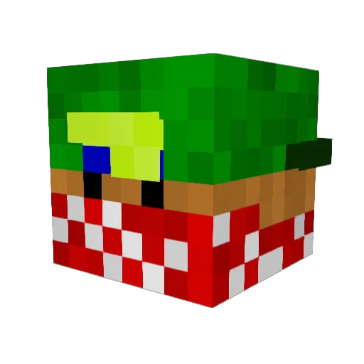 Screen_Shot_98 Minecraft avatar head, 3D render
