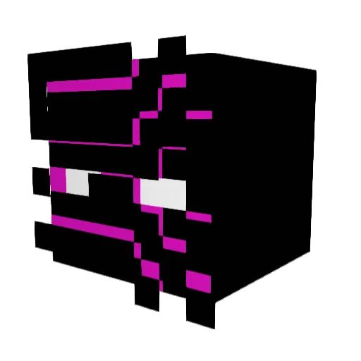 ScreepsPlayer Minecraft avatar head, 3D render