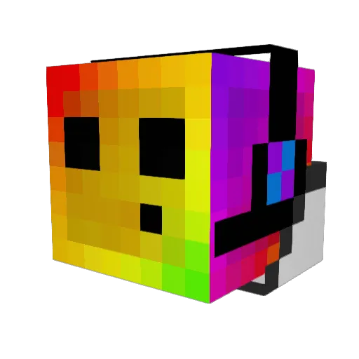 ScregBelly Minecraft avatar head, 3D render