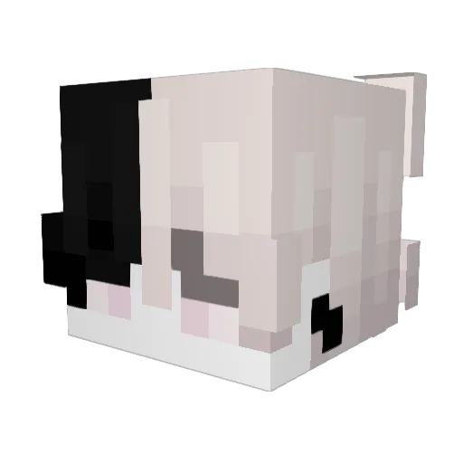 Screm01 Minecraft avatar head, 3D render