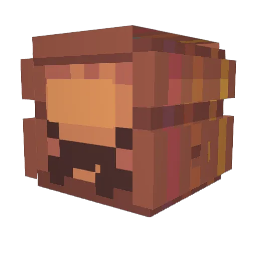 ScrewWhy Minecraft avatar head, 3D render