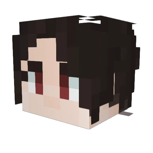 Screwman Minecraft avatar head, 3D render