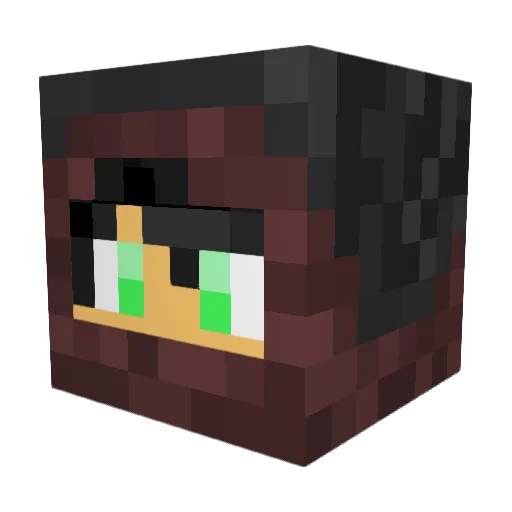 ScribbleSheep Minecraft avatar head, 3D render
