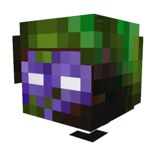 ScribbleSquirrel Minecraft avatar head, 3D render
