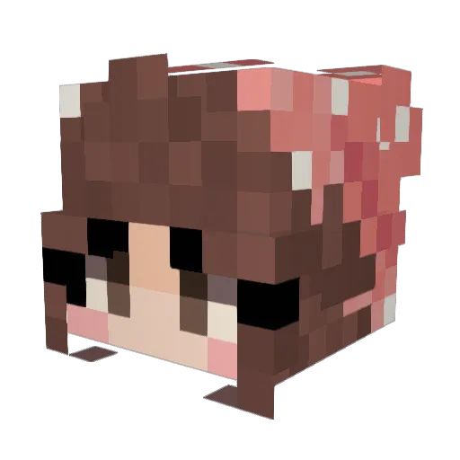 Scribbles39 Minecraft avatar head, 3D render
