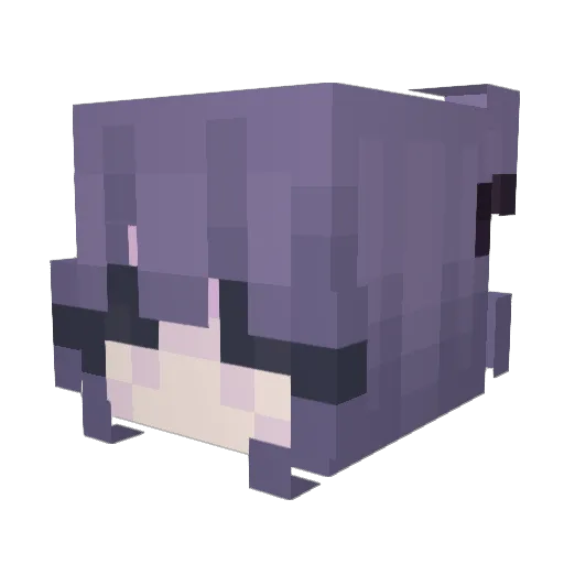 ScriptKitten_ Minecraft avatar head, 3D render