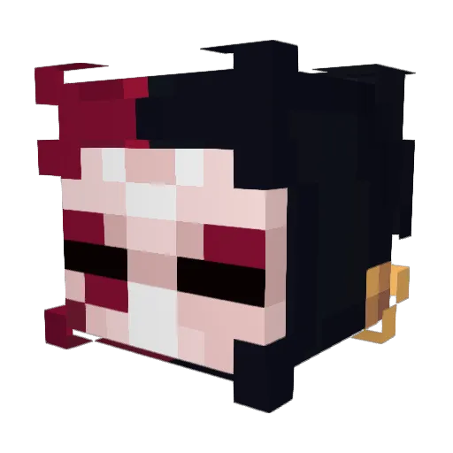 Scriptiic Minecraft avatar head, 3D render