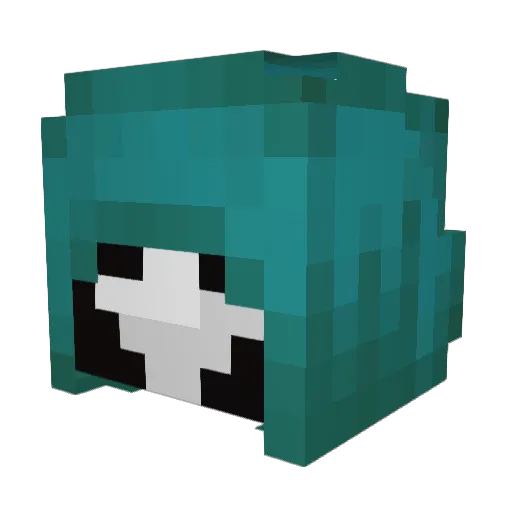 Scriptpuppy Minecraft avatar head, 3D render