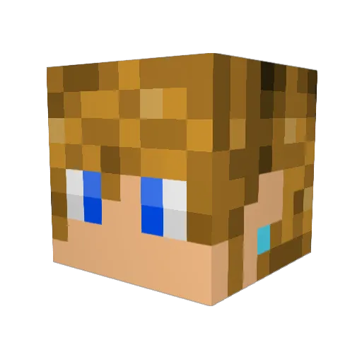Scrix225 Minecraft avatar head, 3D render