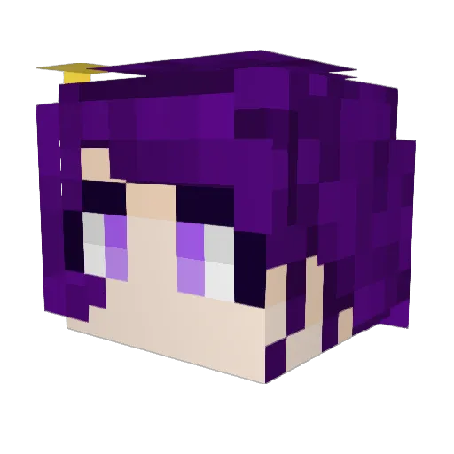 Scrngl Minecraft avatar head, 3D render