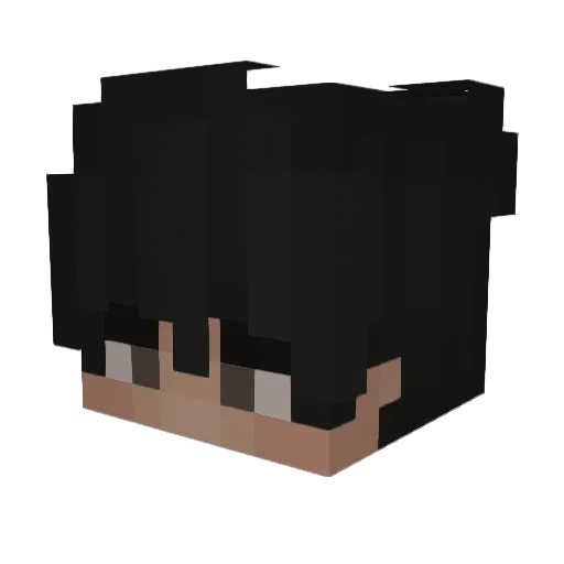 ScroFear Minecraft avatar head, 3D render