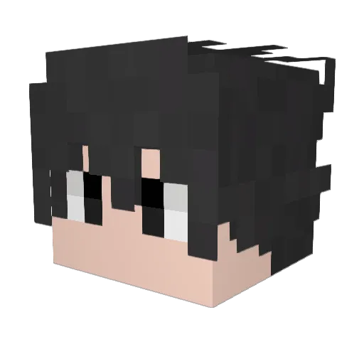 ScrollCOMSONO Minecraft avatar head, 3D render