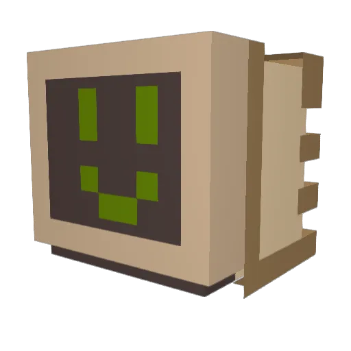 Scronix_ Minecraft avatar head, 3D render