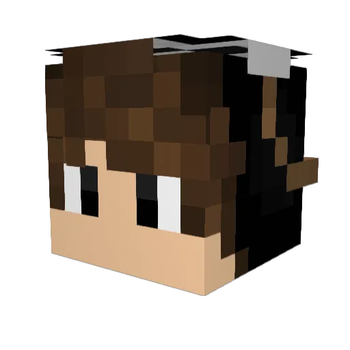 Scropp3r Minecraft avatar head, 3D render