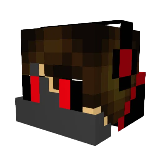 ScrubFails Minecraft avatar head, 3D render