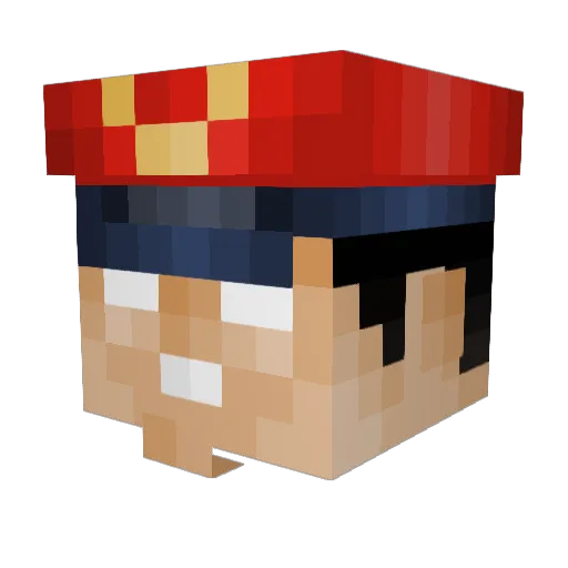 ScrubTier Minecraft avatar head, 3D render