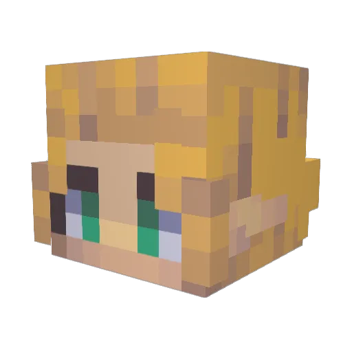 Scrub_Lord_15 Minecraft avatar head, 3D render