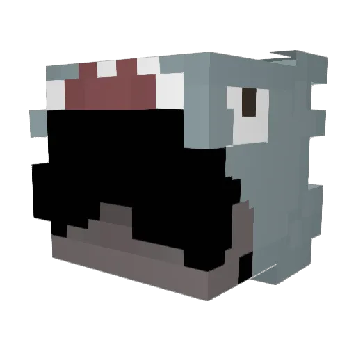 ScrubkiGaming Minecraft avatar head, 3D render