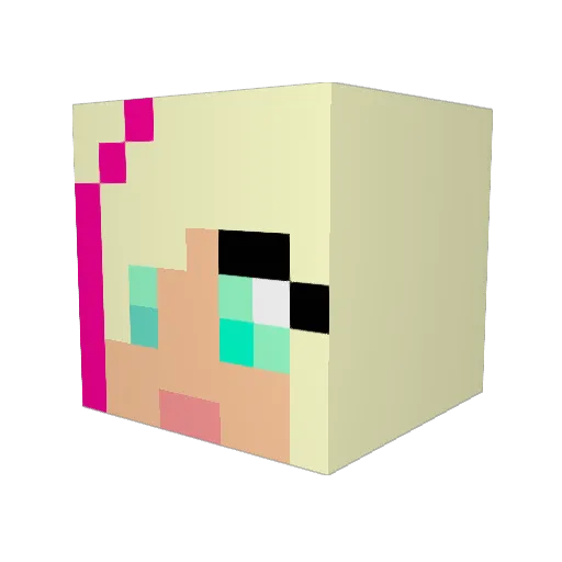 Scruffie257 Minecraft avatar head, 3D render