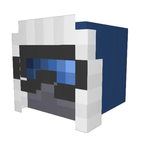 Scrumpolicious Minecraft avatar head, 3D render