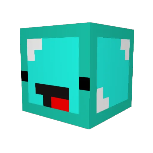 Scrumpyjck Minecraft avatar head, 3D render