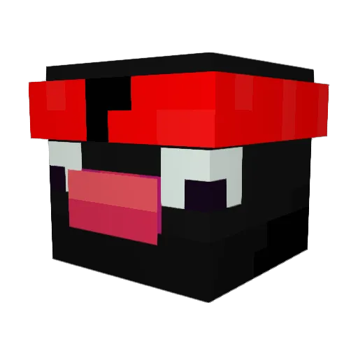 Scrundy Minecraft avatar head, 3D render