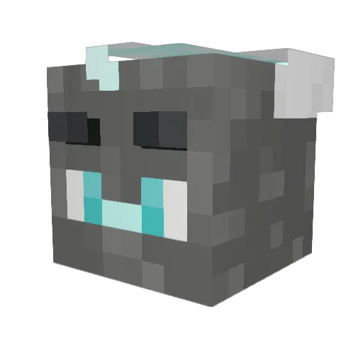 Scruxx Minecraft avatar head, 3D render