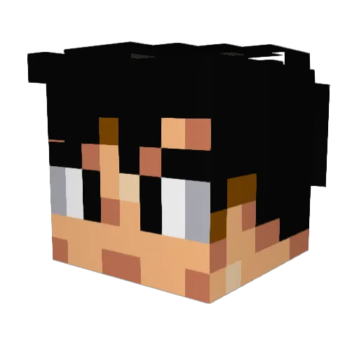 ScrwdUp Minecraft avatar head, 3D render