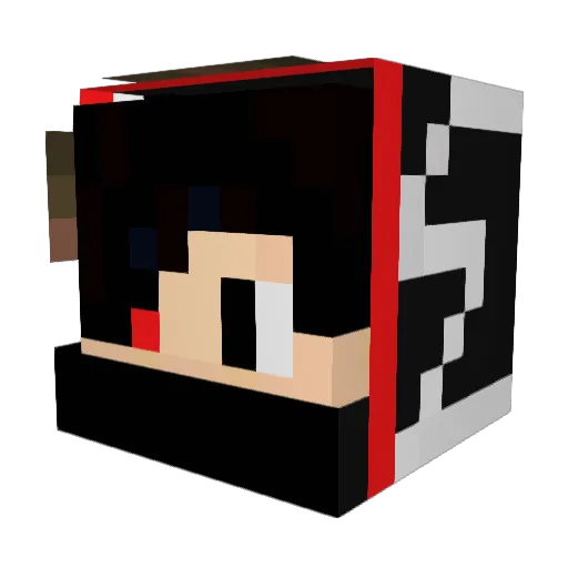ScryQ111 Minecraft avatar head, 3D render