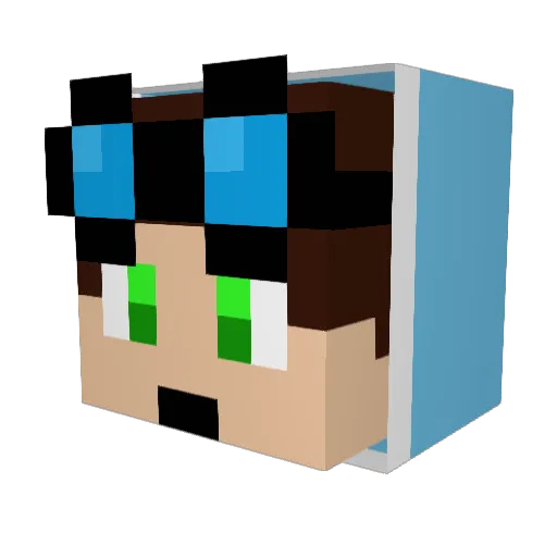 Sct63 Minecraft avatar head, 3D render