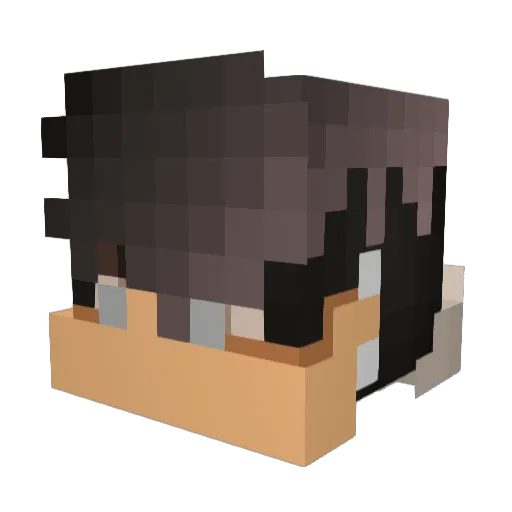 Sctmax Minecraft avatar head, 3D render