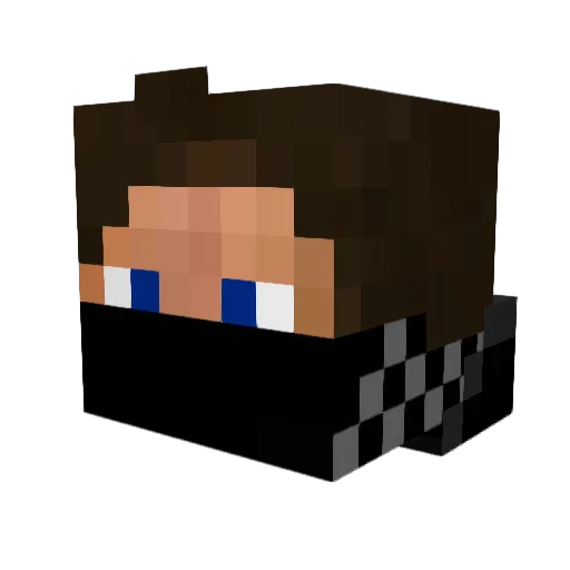 Scuba5k Minecraft avatar head, 3D render