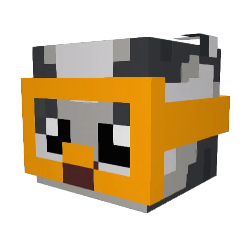 ScubaDannLS Minecraft avatar head, 3D render