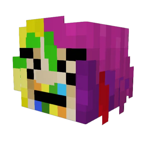 ScubaJason Minecraft avatar head, 3D render