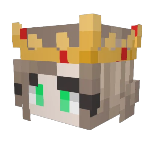 ScubaJill13 Minecraft avatar head, 3D render