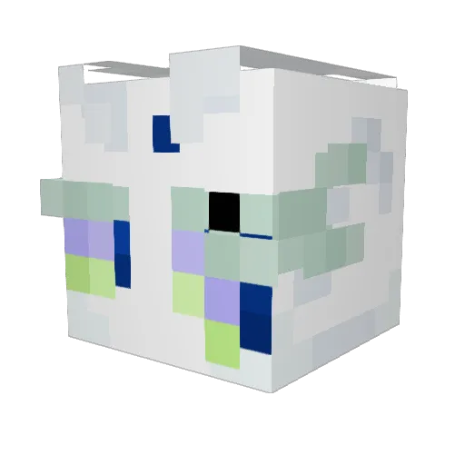 Scui_dual Minecraft avatar head, 3D render
