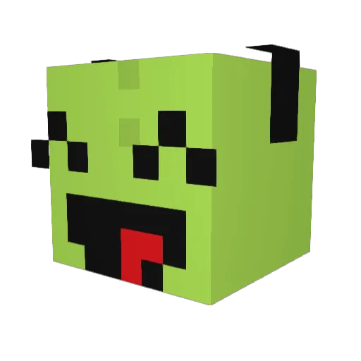 Sculptors Minecraft avatar head, 3D render