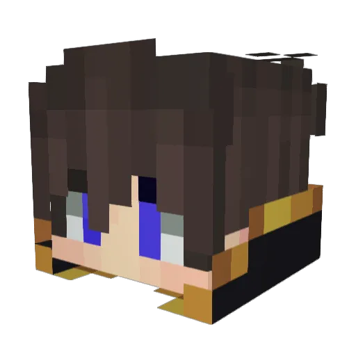 ScummyRic Minecraft avatar head, 3D render